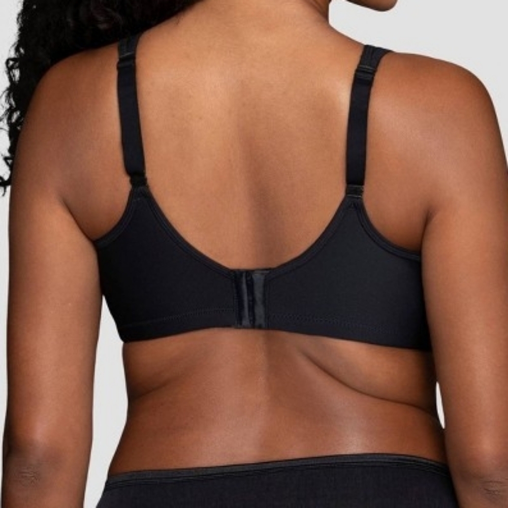 Vanity Fair Black Sport Medium Impact Wireless Bra Size 40D NWT - Picture 2 of 7
